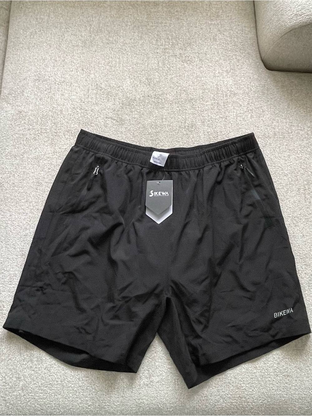 BIKEWA Men's Mountain Bike Shorts 3D Padded Loose-fit w/Pockets